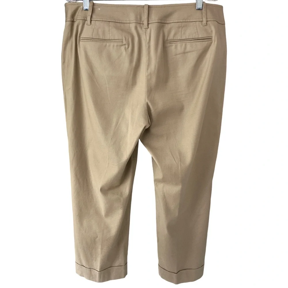 LOFT Marissa Cropped Beige Pants Size 14